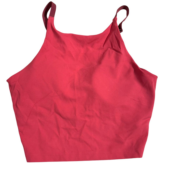 Athleta Intention Crop Top D-DD Women's Size Medium Lychee Red New With Tag - Picture 3 of 11